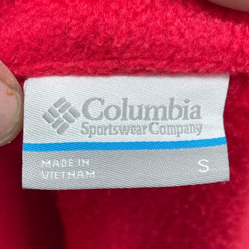 Columbia Women's Bright Red Fleece Jacket Teddy Style - Picture 3 of 3